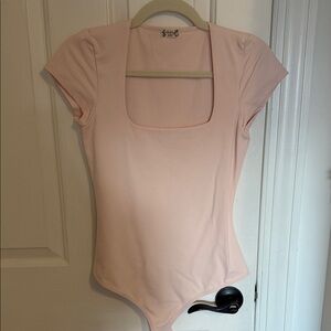 Free People Pink bodysuit
